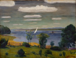 Sommertag am Viksfjord, Larvik von Harald Oscar Sohlberg
