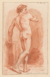 Stehender männlicher Akt, von hinten gesehen (3. Preis 1766) von Harmanus Vinkeles