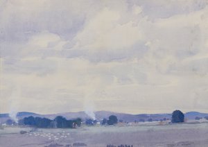 Schafland, Victoria, 1935 (Aquarell und Gouache auf Papier)