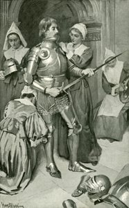 Christian in Rüstung gekleidet von Harold Copping