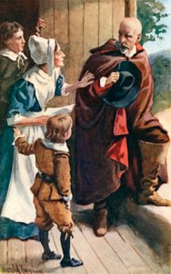 Christianas Besucher von Harold Copping
