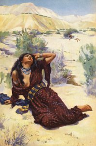 Hagar und Ismael in der Wüste