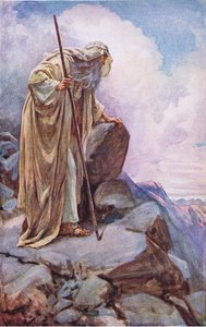 Moses von Pisgah, Illustration aus Pictures That Teach The Crown Series, 1920 von Harold Copping