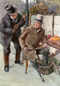 Mr. Boffin und Silas Wegg von Harold Copping