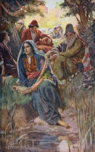 Altes Testament: An den Flüssen Babylons von Harold Copping