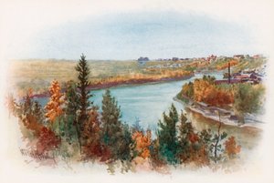 Der Saskatchewan-Fluss bei Edmonton