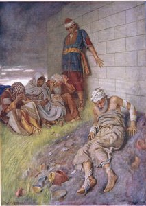 Die Geduld Hiobs, Illustration aus Pictures That Teach The Crown Series, 1920