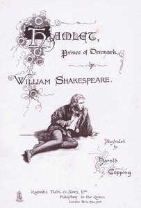 Titelseitengestaltung, Illustration aus Hamlet von Harold Copping