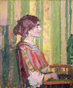Mrs. Robert Bevan, ca. 1913 von Harold Gilman
