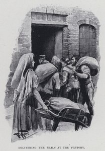Lieferung der Nägel an die Fabrik von Harold Hume Piffard