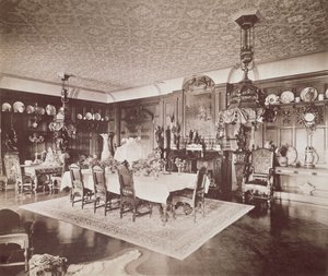 Das Esszimmer, Wickham Hall, Kent, 1897