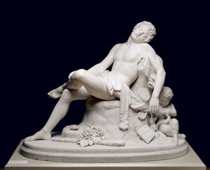 Der schlafende Faun, modelliert 1864, geschnitzt um 1870