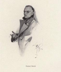 Porträt eines Mannes, der eine Zigarette raucht von Harrison Fisher