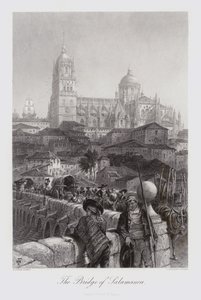 Die Brücke von Salamanca (Gravur)