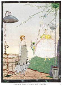 "Bin ich hierher gekommen, um Ihnen Wasser zu bringen, bitte?" Illustration zur Geschichte 
