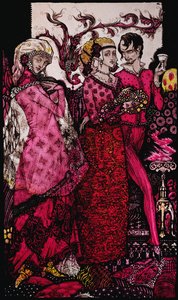 Bert der Bigfoot, gesungen von Villon, Illustration von Harry Clarke aus 