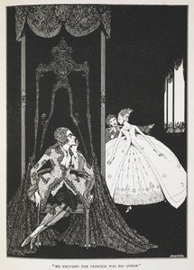 "Er dachte, die Prinzessin sei seine Königin." Illustration zur Geschichte 