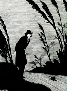 Mitten in allem war ein kaltes weißes Gesicht von Harry Clarke