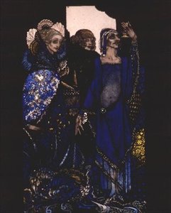 "Königinnen, die den Osten durch Stellvertreter verschwendeten..." Illustration von Harry Clarke zu 