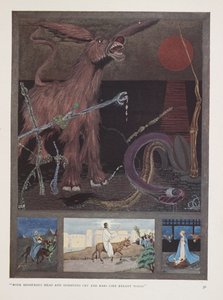 Der Esel. "Mit monströsem Kopf und krankhaftem Schrei und Ohren wie irrende Flügel" von Harry Clarke