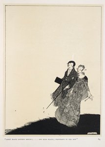 Der große Liebhaber. "Feuchte schwarze Erde;... und hohe Orte; Fußspuren im Tau" von Harry Clarke