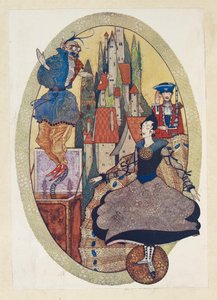 Der standhafte Zinnsoldat. "Zinnsoldat!" sagte der Kobold, "Starr nicht auf Dinge, die dich nichts angehen". von Harry Clarke