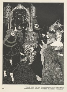Die Schneekönigin. Diejenigen, die die Goblin-Schule besuchten, erklärten überall, dass ein Wunder geschehen sei. von Harry Clarke