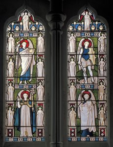 Minley, St. Andreas, Engel & Erzengel, 1870 von Harry Ellis Wooldridge