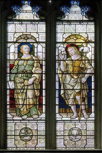 Oxford, Oriel College Chapel, St. Peter & Johannes der Täufer, 1885 von Harry Ellis Wooldridge