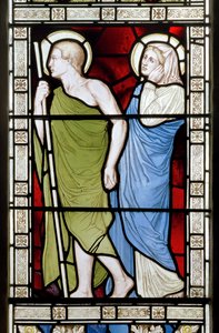 Die Kreuzigung Seitenpanel, Ostfenster, 1872
