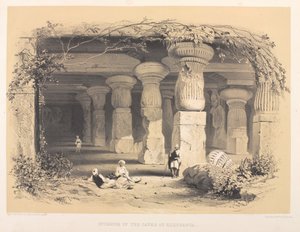 Innenraum der Elephanta-Höhlen