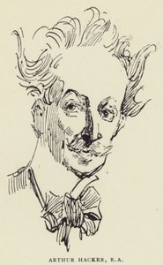 Arthur Hacker, RA von Harry Furniss