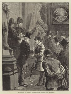 Auslosung für den Eintritt in die Fremdengalerie, House of Commons von Harry Furniss