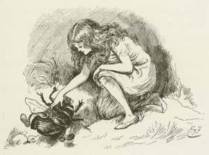Illustration für Sylvie und Bruno von Lewis Carroll von Harry Furniss