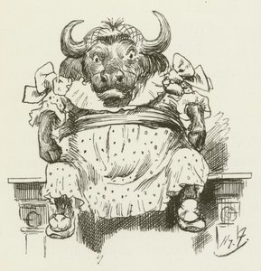 Illustration für Sylvie und Bruno von Lewis Carroll von Harry Furniss