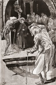 Little Dorrit. Illustration von Harry Furniss für den Roman von Charles Dickens