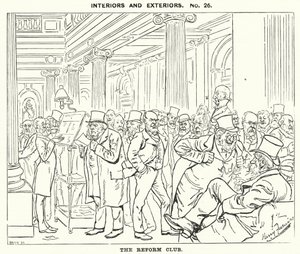Der Reform Club (Stich) von Harry Furniss
