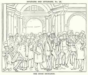 Die Börse (Stich) von Harry Furniss