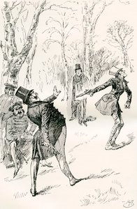 Das Duell nach dem Ball von Harry Furniss