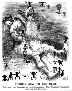 Tribut an Ben Nevis, 1883 von Harry Furniss