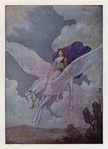Bellerophon und sein silbergeflügeltes Pferd von Harry George Theaker