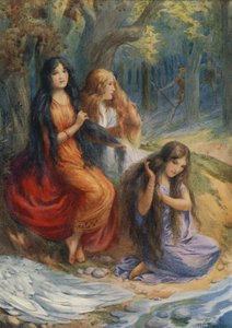Hladgrun, Olrun und Alvit, aus "Wayland der Schmied"