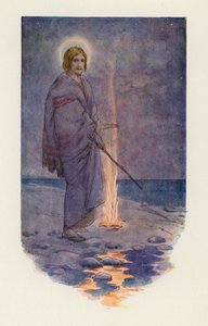 Jesus stand am Ufer von Harry George Theaker