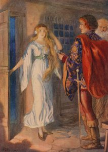 Sir Huldbrand und Undine, aus "Undine" von Harry George Theaker