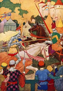 Sir Lancelots erstes Turnier von Harry George Theaker