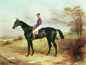Earl Pouletts The Lamb, Gewinner des Grand National, mit Mr. George Ede