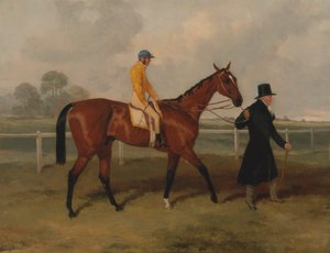 Sir Tatton Sykes führt das Pferd 