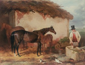 Die Stute vielleicht mit ihrem Fohlen, 1846