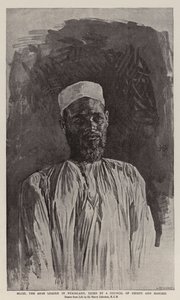 Mlozi, der arabische Anführer in Nyasaland, von einem Rat der Häuptlinge verurteilt und gehängt von Harry Hamilton Johnston