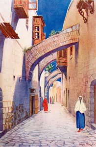 Die Via Dolorosa, Jerusalem, Palästina, um 1910, aus Ein Buch des modernen Palästina von Richard Penlake, veröffentlicht um 1910 von Harry Morley